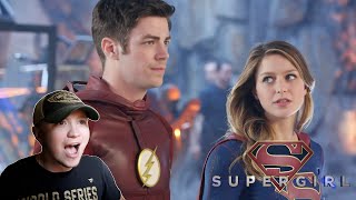 Supergirl S1E18 'Worlds Finest' REACTION