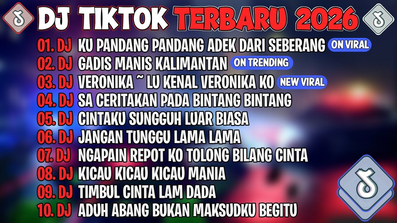 DJ TIKTOK TERBARU 2026🎵DJ KU PANDANG PANDANG ADEK DARI SEBERANG🎵DJ GADIS MANIS KALIMANTAN🎵FULL ALBUM