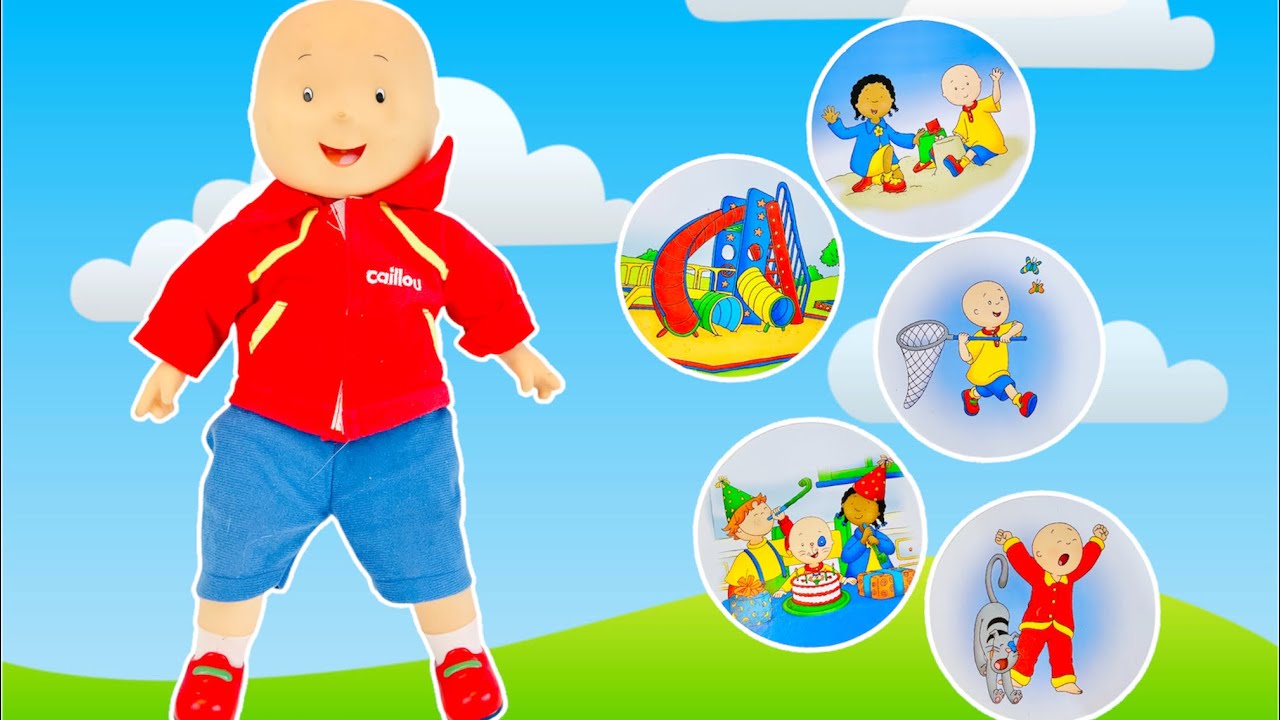 Caillou Talking Doll Story Time Game Videos for Kids Toddlers Young