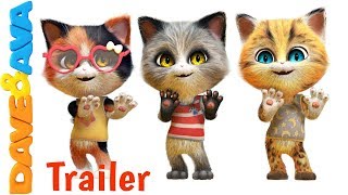 five little kittens jumping on the bed trailer counting songs form dave and ava