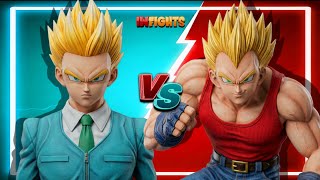Gohan (SSJ1) Vs. Vegeta (SSJ1) (CPU Battle) DBZ - BUDOKAI 4 screenshot 3