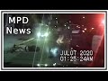 Suspect On Bike Hit With Car Door (LAPD) | Dash Cam & Body Cam | United States | 20200707