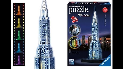 Chrysler Building 3D PUZZLE Build step by step full