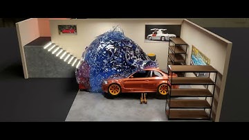 Molecular Script Fluid Particles Mantaflow Physics Simulation - Blender