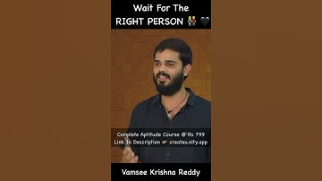 Short 146 | Right Person Kosam Wait Cheyyandi | Vamsee Krishna Reddy