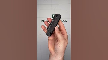 QSP Knife Penguin V2 QS130V2 F2 Blackwashed D2, G10 Shredded Carbon Overlay, pocket knife