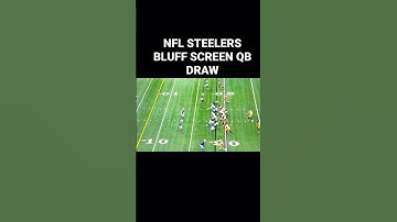 NFL STEELERS BLUFF SCREEN QB DRAW FOOTBALL PLAYS FOR COACHES