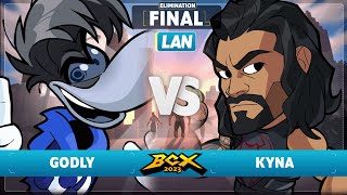 Godly vs Kyna - Elimination Final - Brawlhalla World Championship 2023 - LAN 1v1