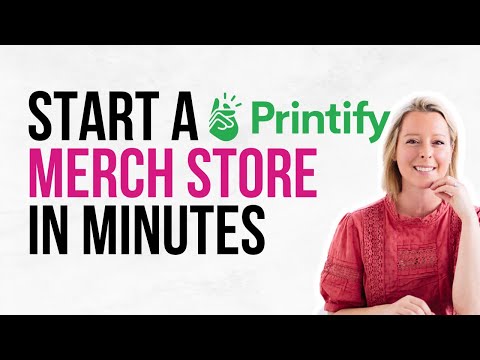 How to start your print on demand business with Printify in Minutes- easy set up tutorial thumbnail