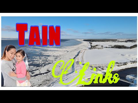 WINTER WONDERLAND IN TAIN LINKS ROSS- SHIRE HIGHLAND SCOTLAND, UK