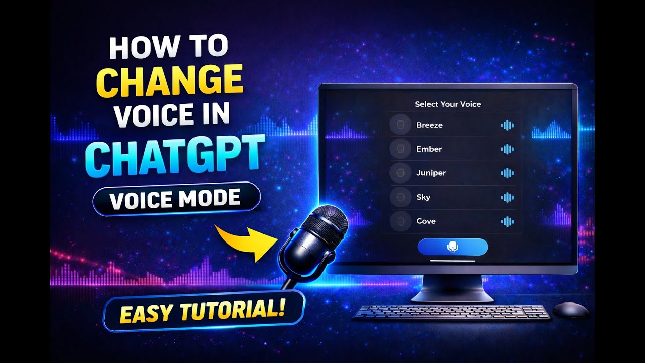 How To Change Voice In ChatGPT Voice Mode - YouTube