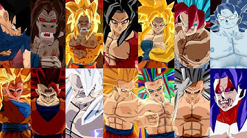 Goku All Forms Mega Remake (100+ Transformations) - DBZ Tenkaichi 3