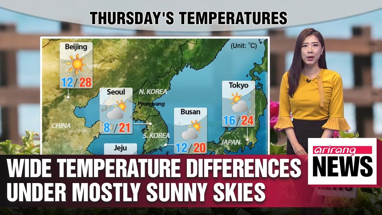Wide temperature differences under mostly sunny skies _ 042618 - YouTube