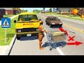 Не СТАВЬ Машину У ПЕШЕХОДНОГО ПЕРЕХОДА - BeamNg Drive