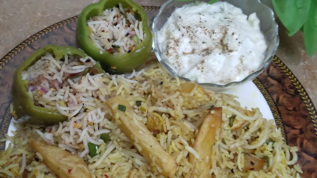 Capsicum Rice|Bell Pepper Recipe (Shimla Mirchi Rice Recipe) - YouTube