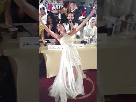 الهام وجدي تمازح ياسمين الخطيب و سالي عبد السلام و محمد سراج فى مسابقة ملكة جمال مصر