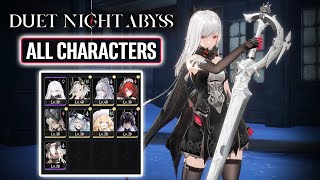DUET NIGHT ABYSS All Characters Gameplay and Skills Preview
