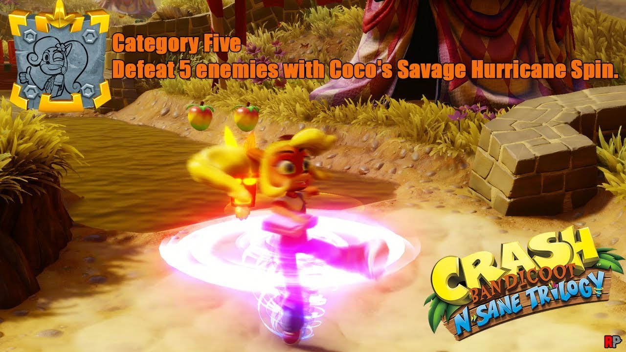 Crash Bandicoot Warped Category Five Achievement/Trophy YouTube
