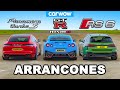 Nissan GT-R NISMO vs Audi RS6 vs Panamera Turbo S: ARRANCONES