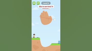Slice to save/level 74 | funny game 2023 | new Android game 2023 #shorts #gaming #funny #trending