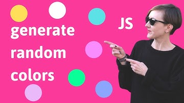 Generate random colors with JavaScript