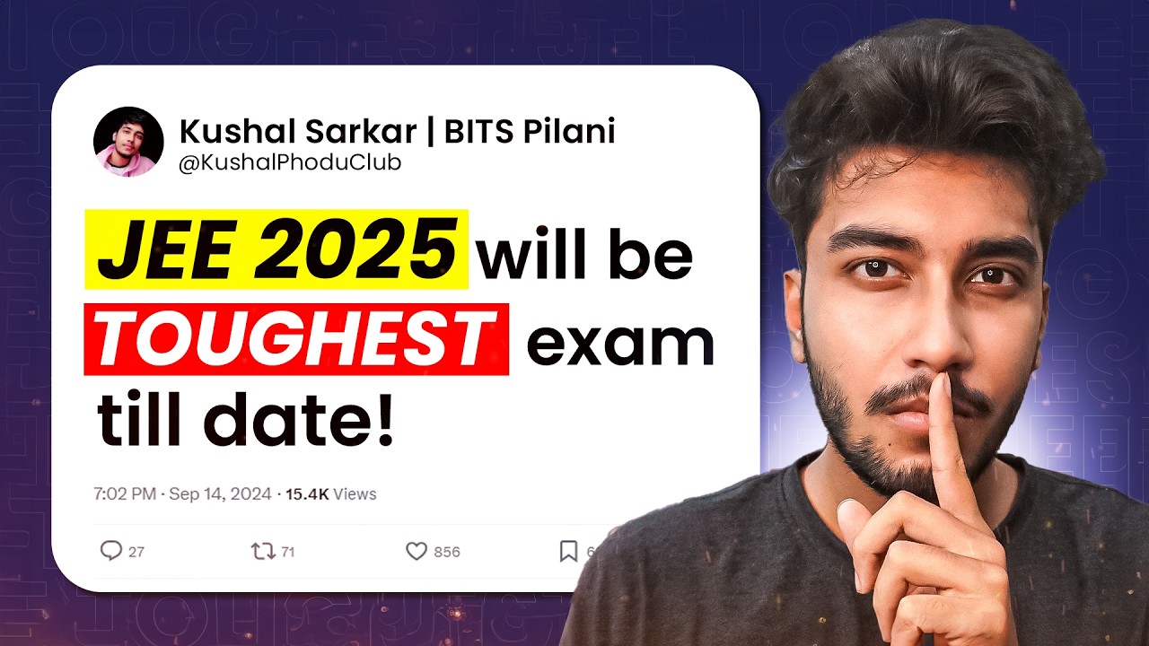 You will FAIL in JEE Main 2025 (Don't destroy your LIFE!)