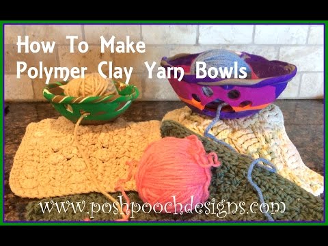 How To Make A Polymer Clay Yarn Bowl Youtube