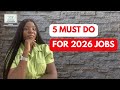 5 Things You MUST Do Before Applying for Any Job in 2026!