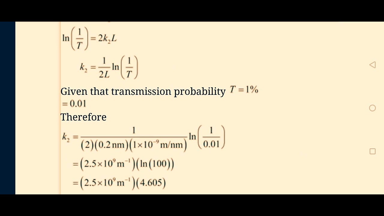 A beam of electrons is incident on a barrier 6.00 eV high and 200 nm ...