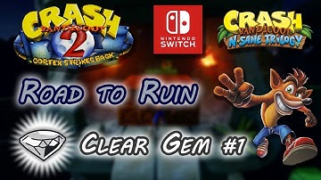 Road to Ruin - Clear Gem #1 ⚪💎 (All boxes) ~ Crash Bandicoot 2: Cortex Strikes Back