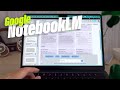 Google made a new ai note app  notebooklm review