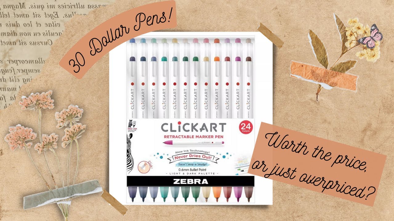 Clickart Retractable Pen Marker - Palette 1