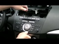 Mazda 3 2010+ original radio unit removal