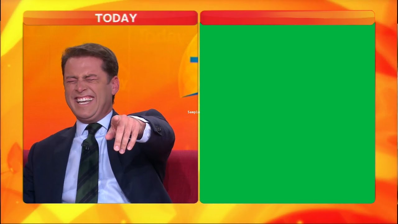 Reporter Laughing [Green Screen Meme Template] YouTube