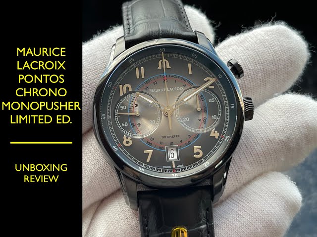 Maurice Lacroix Pontos Chronograph Monopusher Limited Ed. Automatic Watch |  Review Valjoux Relogios - YouTube