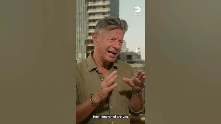 An Israeli hostage seen in footage released by Hamas over the weekend