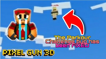 Parkour Challenge bug has been FIXED | Pixel Gun 3D