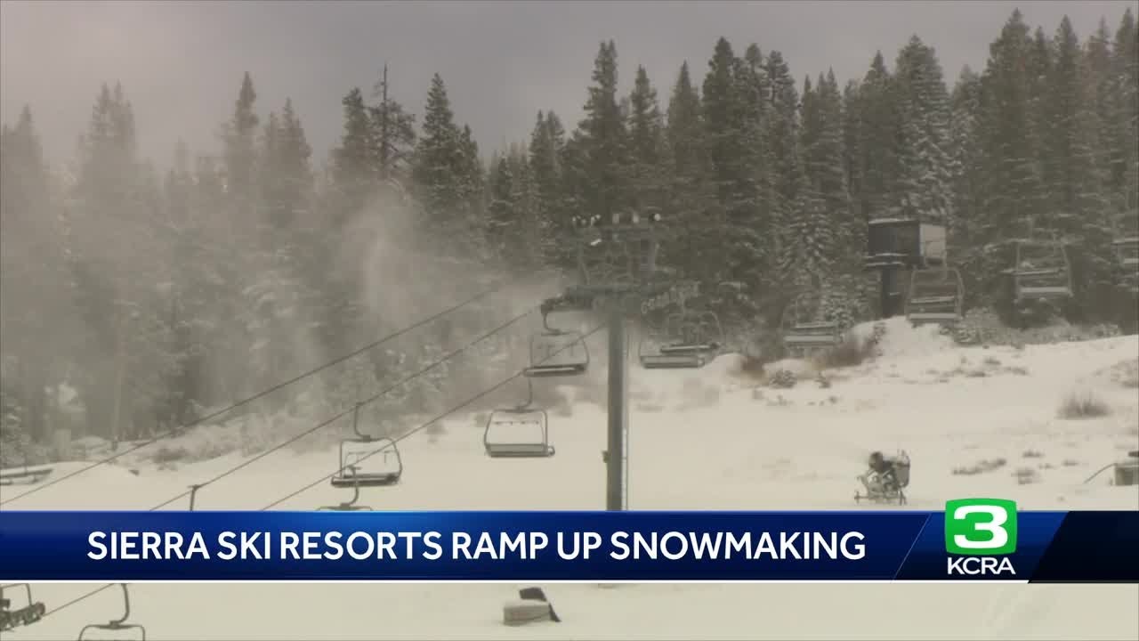 Ski resorts getting ready to start winter season earlier - YouTube