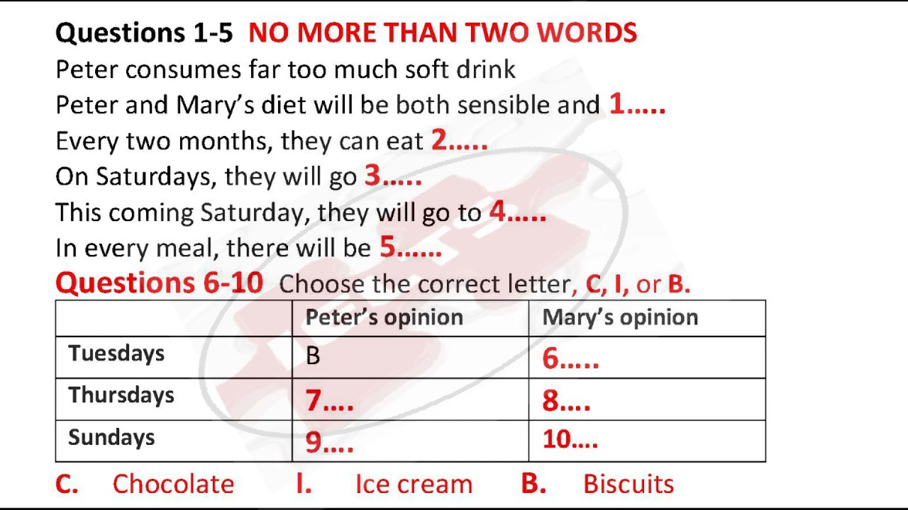 SEP 16 IELTS LISTENING EXAM TASK 2 WITH ANSWERS YouTube