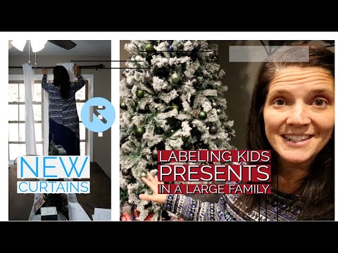 How we label our kids Christmas Presents | New Curtains | An Easy Baked Dinner