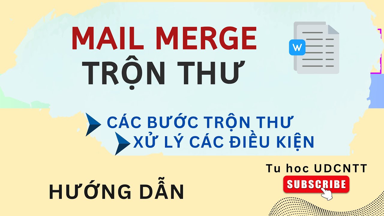 Word #3. Mail Merge Trộn thư trong Word 2016 - youtube