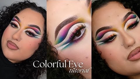 Creative Rainbow Cut-Crease Eyeshadow Tutorial | Blending Eyeshadow