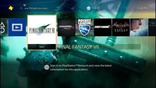 PS4 Final Fantasy VII Theme - Midgar Custom Theme (Direct-Feed)