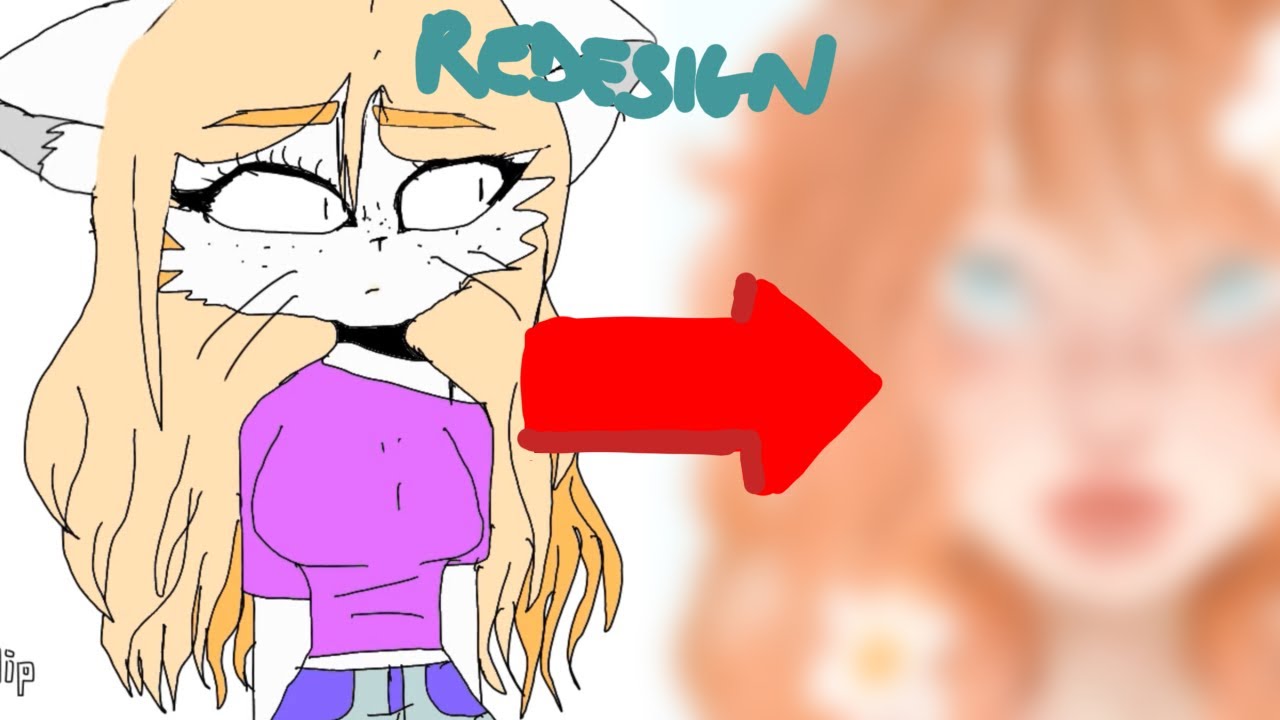 REDESIGNING MY OLD OC for comic purposes - YouTube