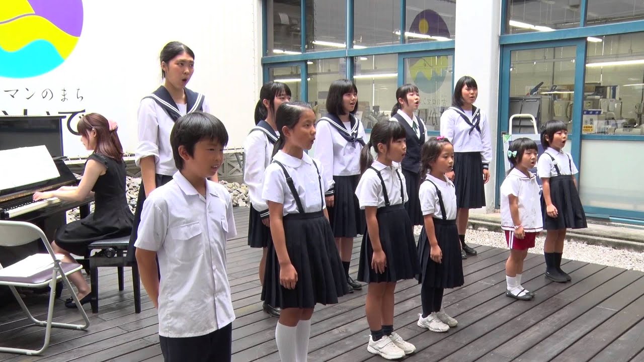 幸せなら手をたたこう　坂出ジュニア合唱団　2015年7月23日　＠坂出市役所ランチミニコンサート