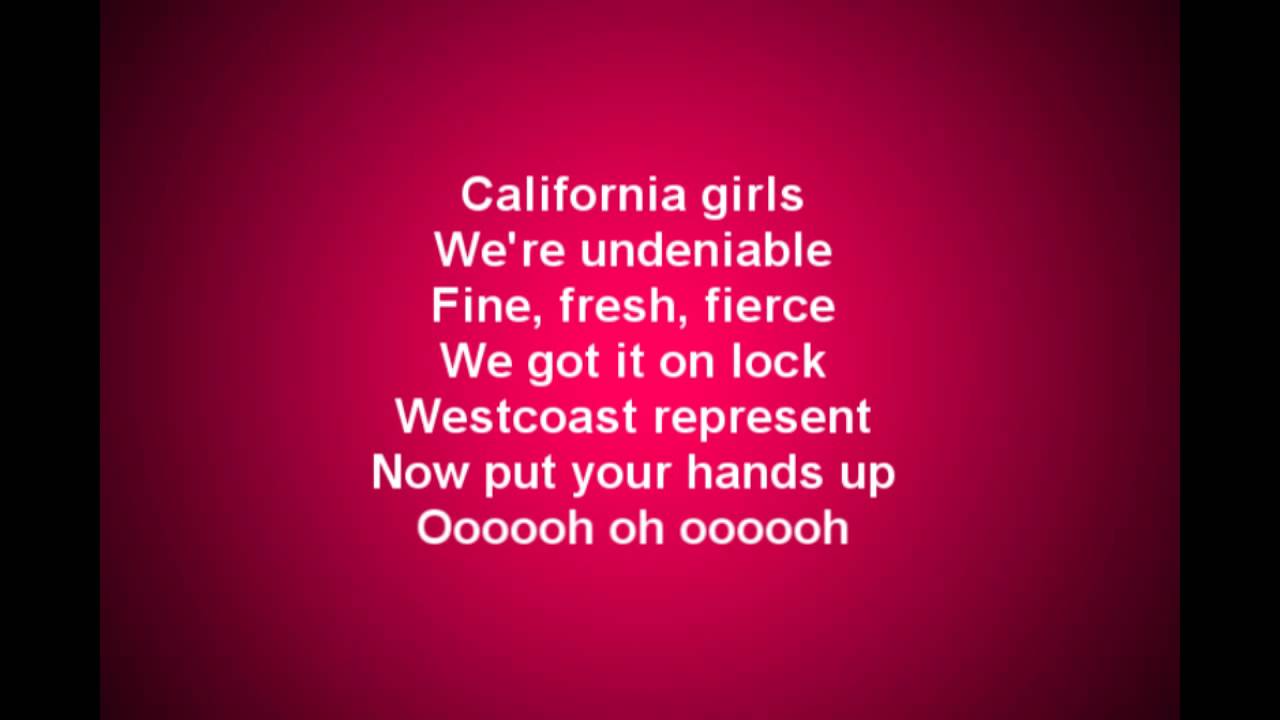 Katy Perry California Gurls Lyrics Deutsch