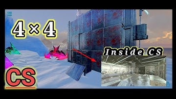 4×4 CS Base build || vault drop || ARK MOBILE ||