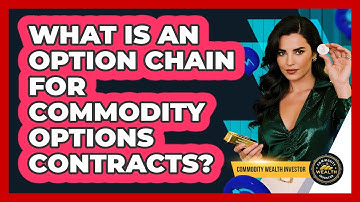 What Is An Option Chain For Commodity Options Contracts? - Commodity Wealth Investor
