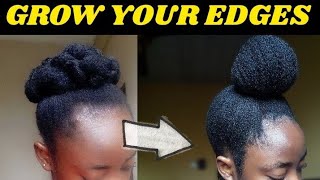 HOW TO GROW YOUR EDGES // 4C NATURAL HAIR // LILIAN OKIBE