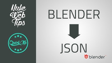 #QuickTip no.1 - Blender Three.js JSON Exporter plugin